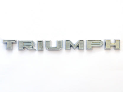 Triumph TR3A Bonnet Ribbed Chrome Letter Set, Triumph Parts; 703036/42