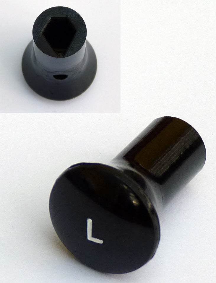 Lucas Type Classic Car "L" Lights Black Knob for MGA, British Made, AHH5360