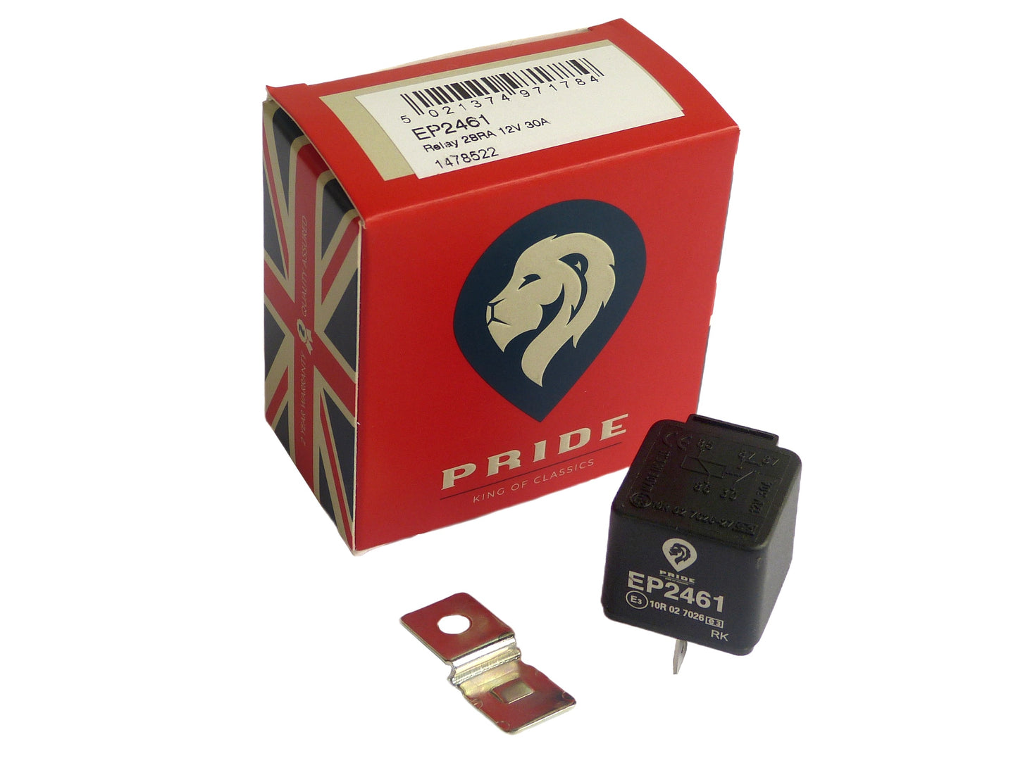 Pride EP2461, 12V 30A Normally Open 26RA Relay Triumph Spitfire MGB CHM68 SRB520