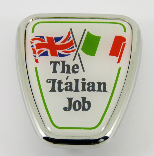 Classic Mini "THE ITALIAN JOB" Bonnet Shield Badge, BMC / Austin part DAB101130