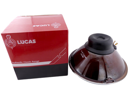 Lucas 26570083 LUB383 Classic Car Headlamp 7" RHD, Pilot + Bulbs, Morris MG Mini