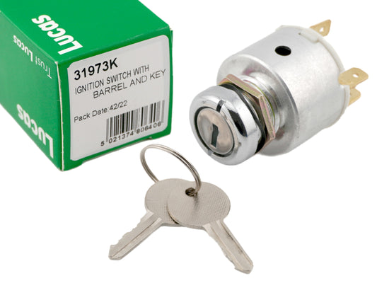 Lucas 31973, 47SA Ignition Switch for Mini, Morris Minor Sprite, Midget, 13H337