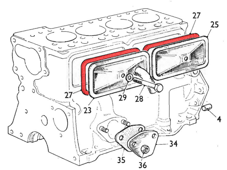 BMC A & B Series Tappet Cover Gasket Mini MGB MGC Morris Minor AH3000 12A1175 x2