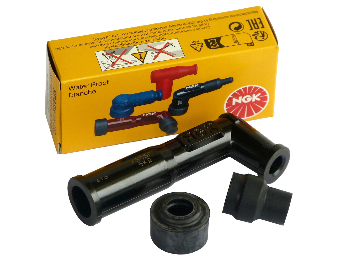 NGK XB05F Waterproof 102 Degree Spark Plug Cap for Classic Car / Motorcycle