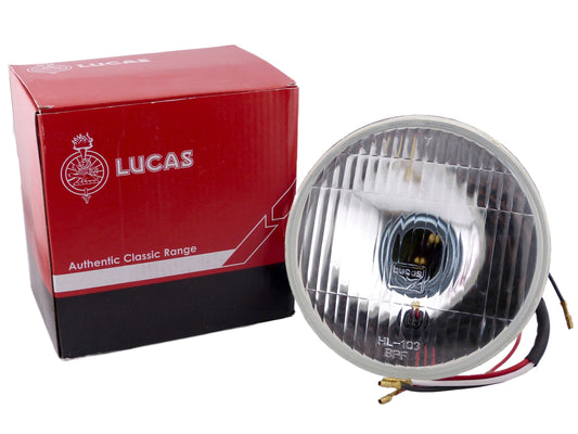 Lucas 54524526 LUB224 Classic Car Motorcycle 5 ¾" BPF Headlamp with Pilot Light