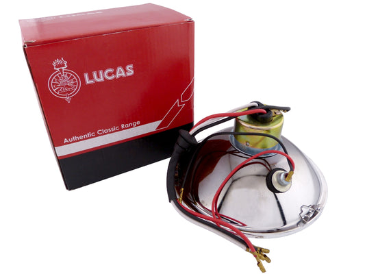 Lucas 54524526 LUB224 Classic Car Motorcycle 5 ¾" BPF Headlamp with Pilot Light